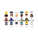 Cuburi 3 in 1 Taburet moale cu Soft Touch -Potriveste Personajul - Joc educativ pentru Gradinita